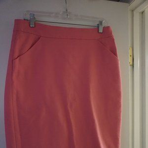 Pink Pencil Skirt, Size 8, J Crew
